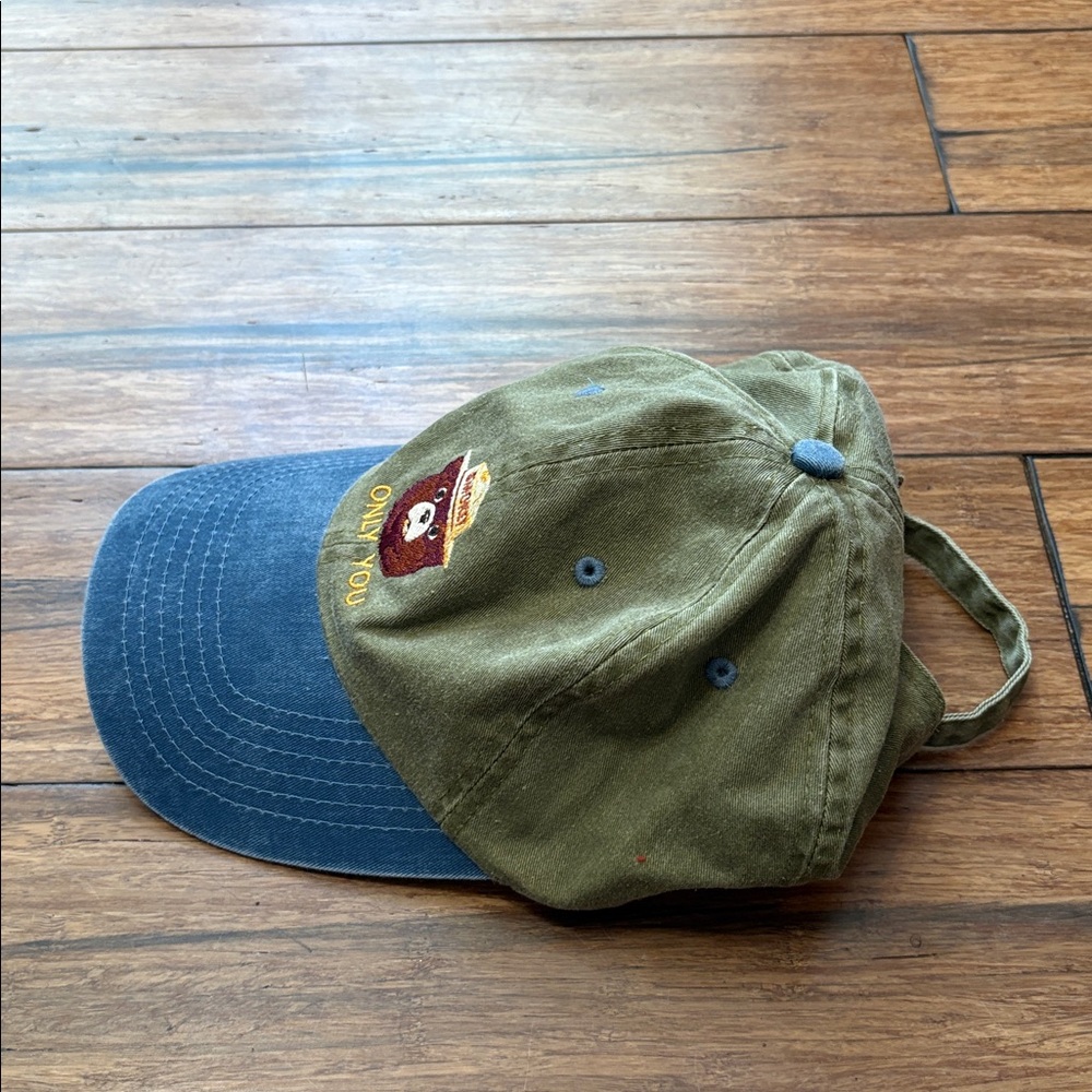 Smokey the Bear Only You Vintage Embroidered Baseball Hat Adjustable Strap back - Picture 3 of 8